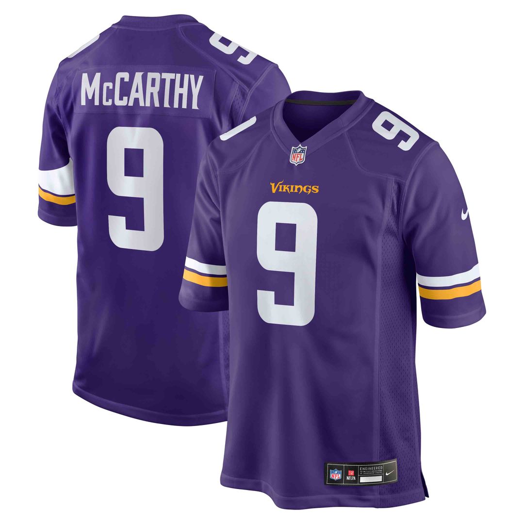 Minnesota Vikings J.J. McCarthy Nike Purple Game Jersey product image 11
