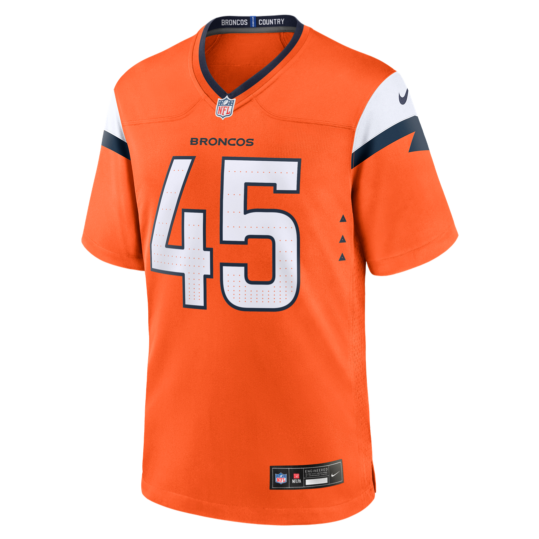 Denver Broncos Nate Adkins Nike Orange Game Jersey product image 2