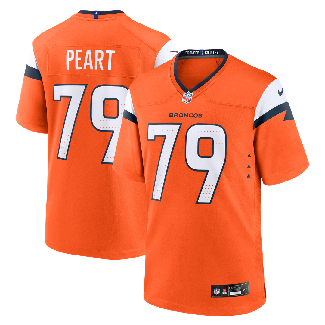 Denver Broncos Matt Peart Nike Orange Game Jersey product image 1