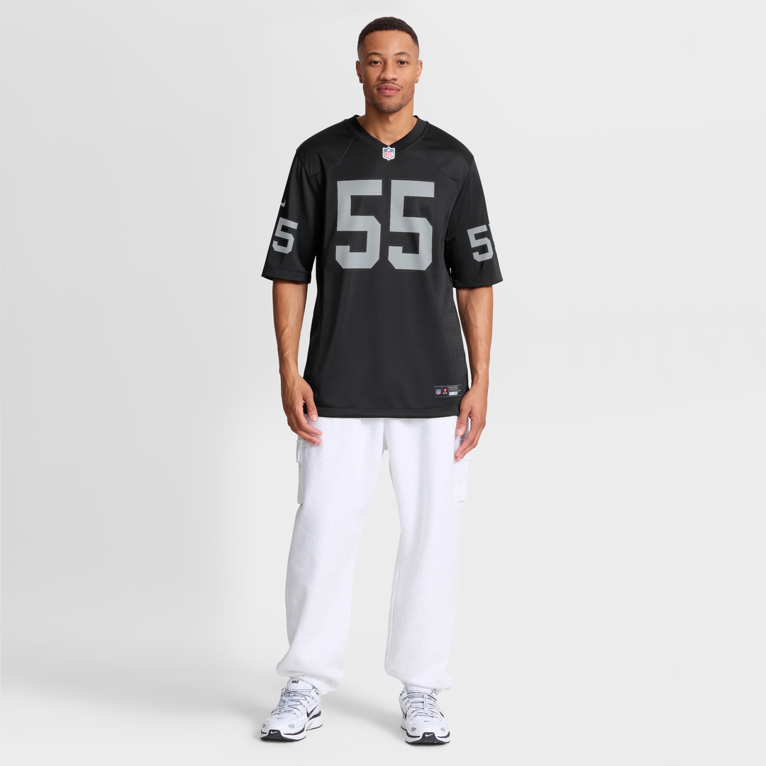 Las Vegas Raiders Cody Lindenberg Nike Black Game Jersey product image 4