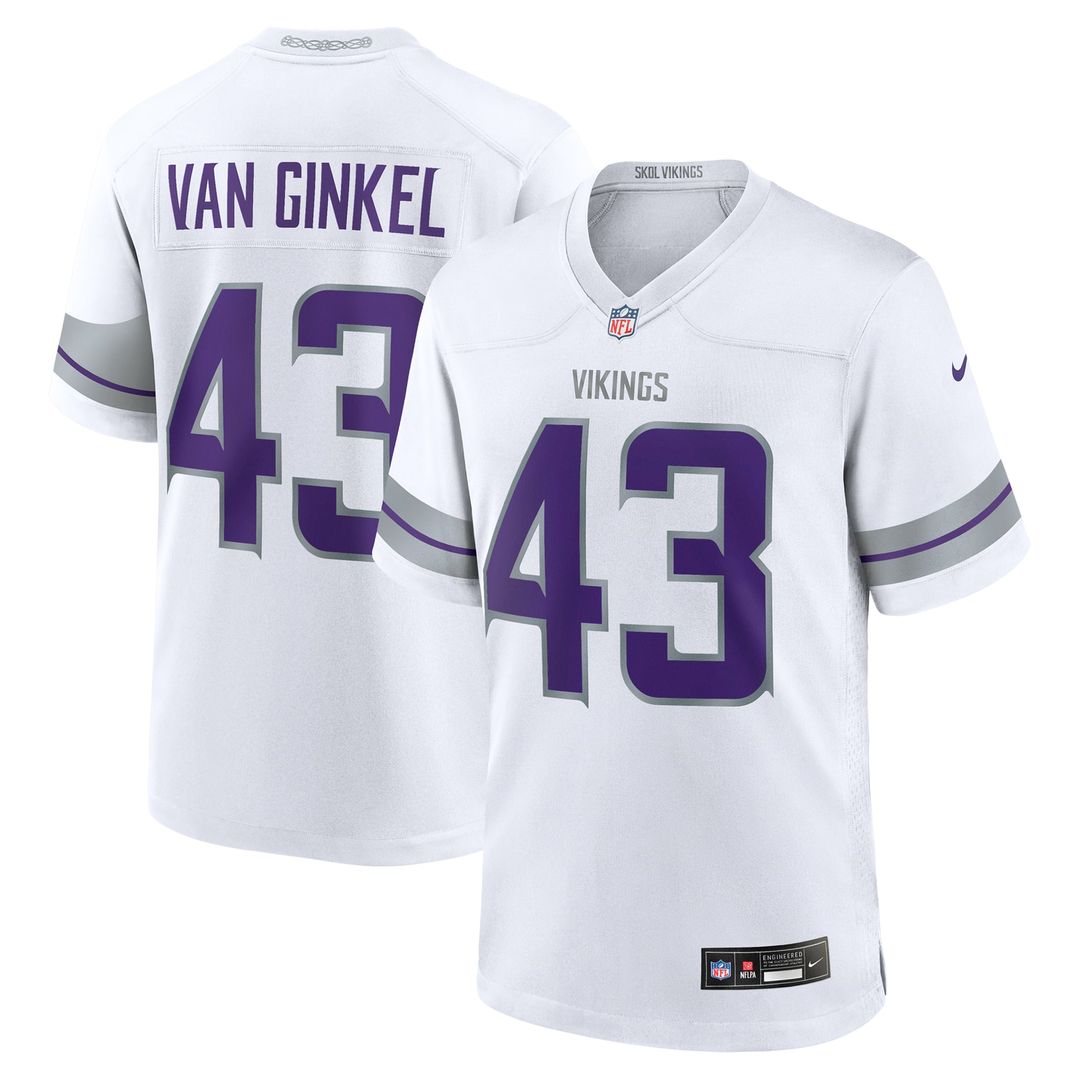 Minnesota Vikings Andrew Van Ginkel Nike White Alternate product image 1