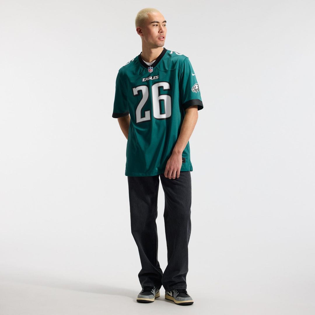 Philadelphia Eagles Saquon Barkley Nike Midnight Green Game product image 4
