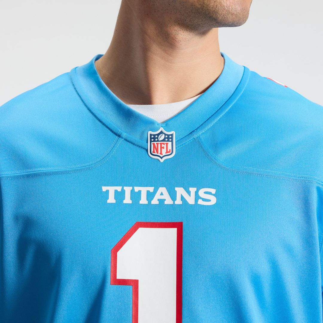 Tennessee Titans Cameron Ward Nike Light Blue Game Jersey product image 9