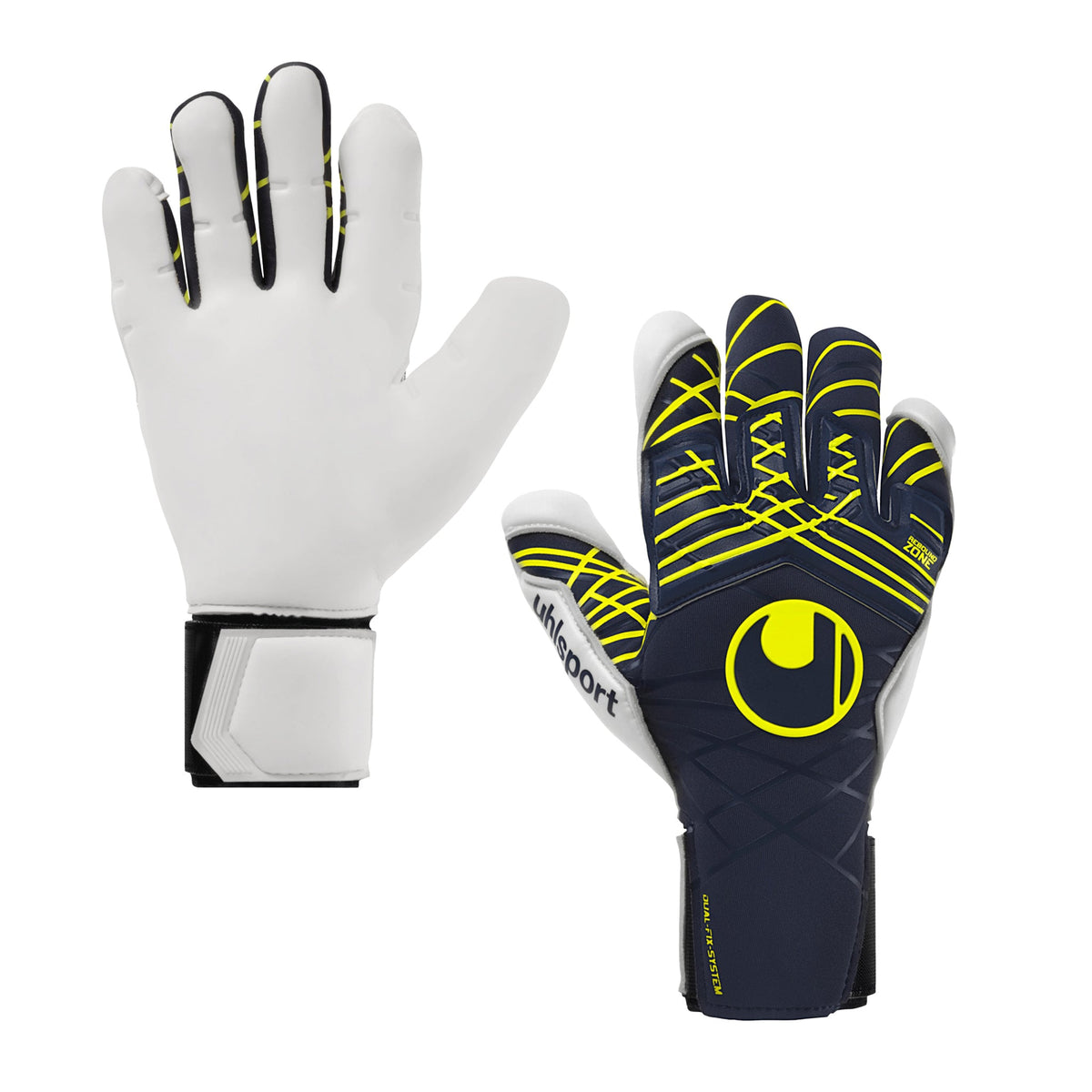 Uhlsport Prediction Absoltutgrip Goalkeeper Gloves product image 1, provided for visual reference and product detail review