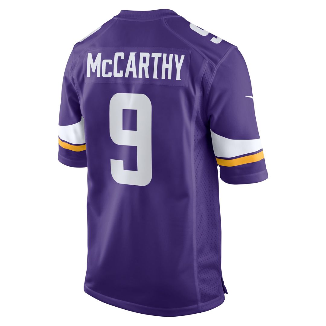 Minnesota Vikings J.J. McCarthy Nike Purple Game Jersey product image 13