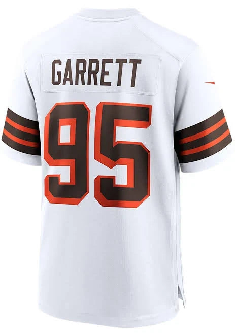 Myles Garrett Cleveland Browns Official NFL Jersey Nike White product image 1, provided for visual reference and product