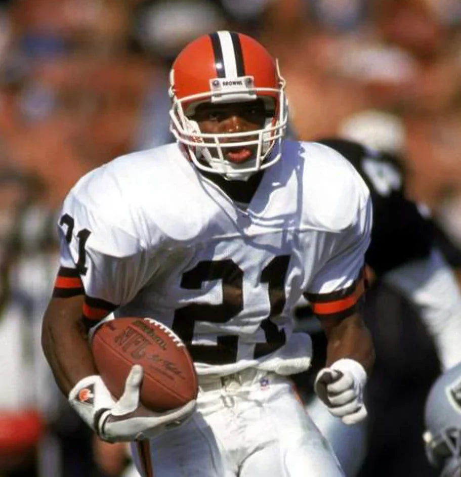 Eric Metcalf Cleveland Browns Official NFL Mitchell & Ness Jersey white product image 3, provided for visual reference and