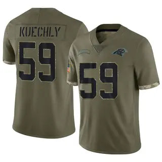 Luke Kuechly Carolina Panthers Official NFL NIKE Salute to Service Jersey product image 1, provided for visual reference and