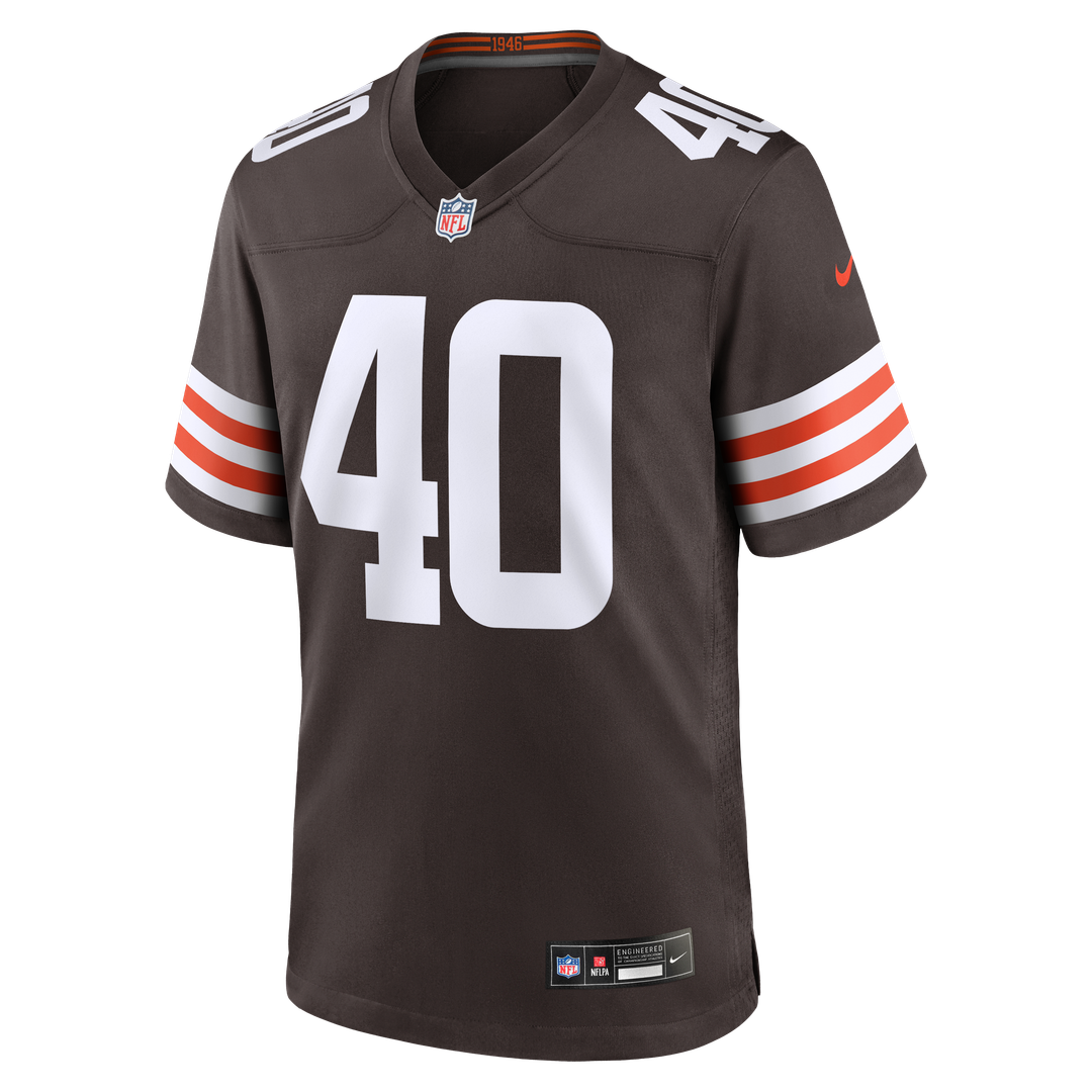 Cleveland Browns Nathaniel Watson Nike Brown Game Jersey product image 2