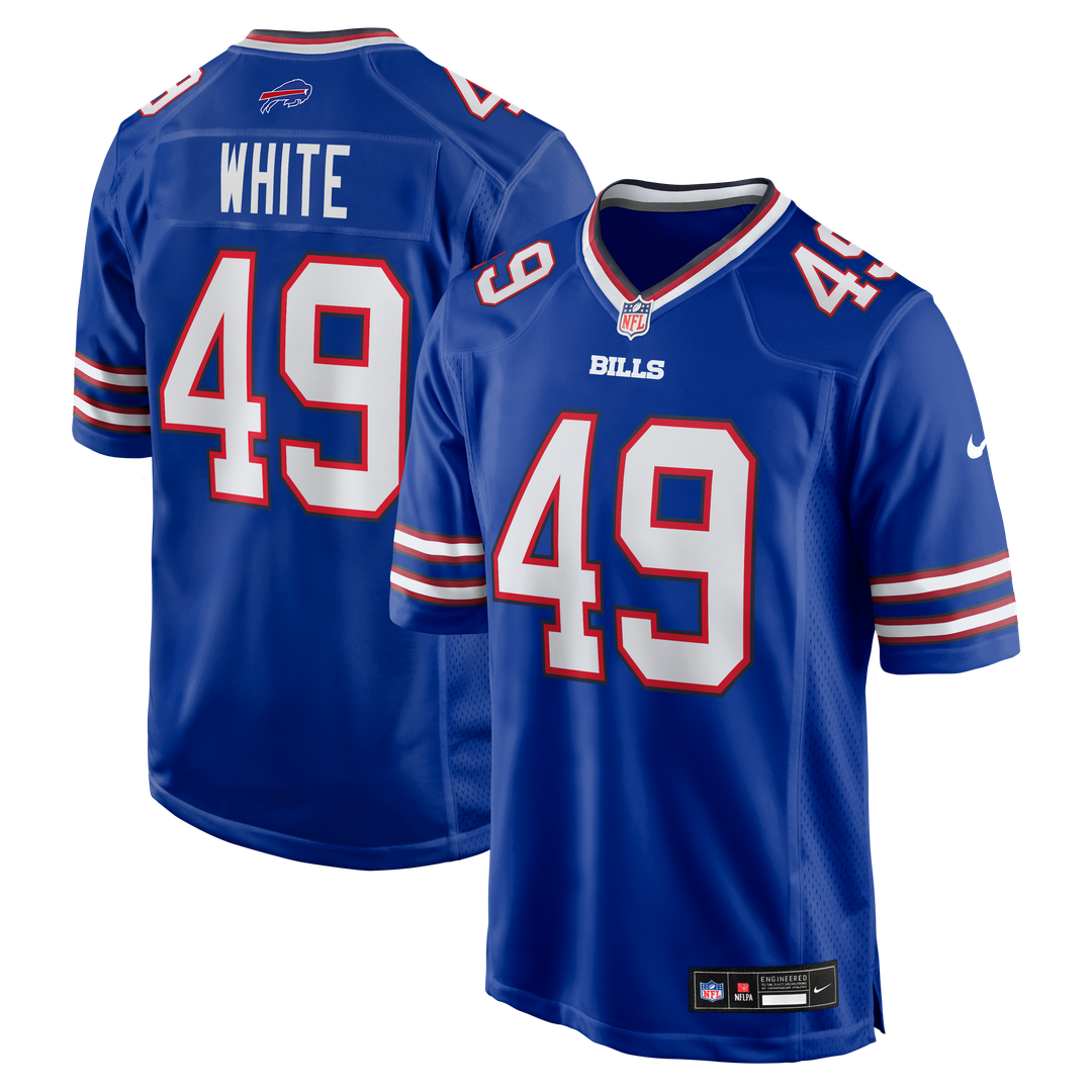 Buffalo Bills DaShaun White Nike Royal Game Jersey product image 1