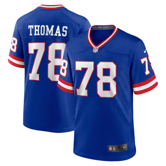 New York Giants Andrew Thomas Nike Royal Alternate Game product image 1