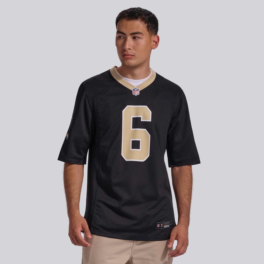 New Orleans Saints Tyler Shough Nike Black Game Jersey product image 2