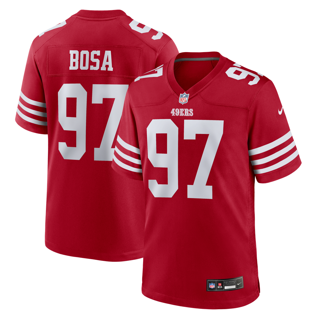 San Francisco 49ers Nick Bosa Nike Scarlet Game Jersey product image 9