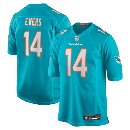 Miami Dolphins Quinn Ewers Nike Aqua Game Jersey product image 1