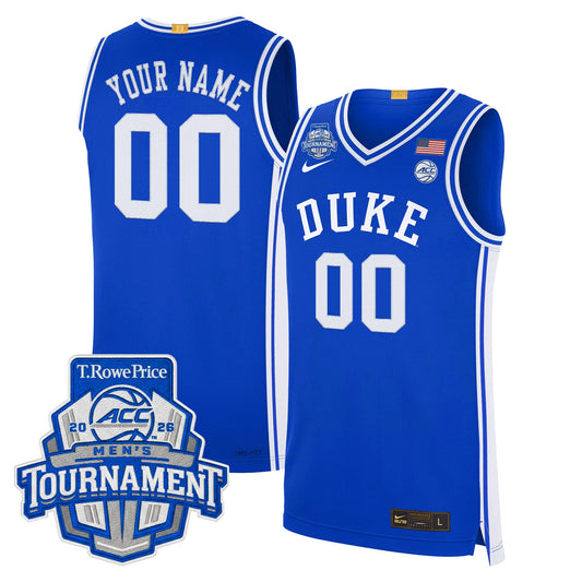 Duke Blue Devils 2026 ACC Conference Tournament Champions Custom Basketball Jersey - All Stitched product image 1, provided