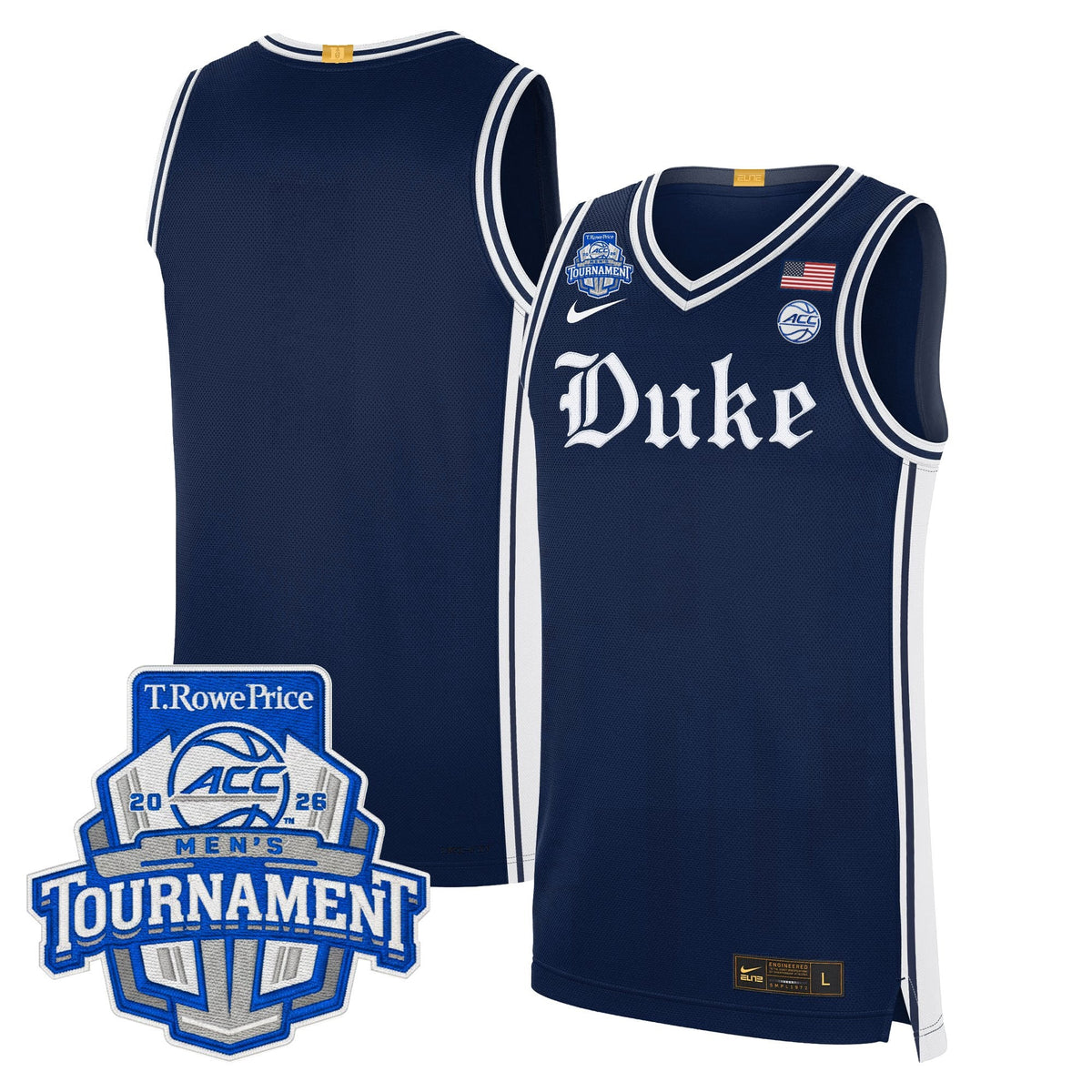 Duke Blue Devils 2026 ACC Conference Tournament Champions Basketball Jersey - All Stitched for Men product image 24,