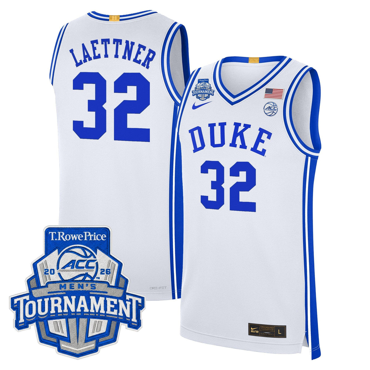 Duke Blue Devils 2026 ACC Conference Tournament Champions Basketball Jersey - All Stitched for Men product image 19,