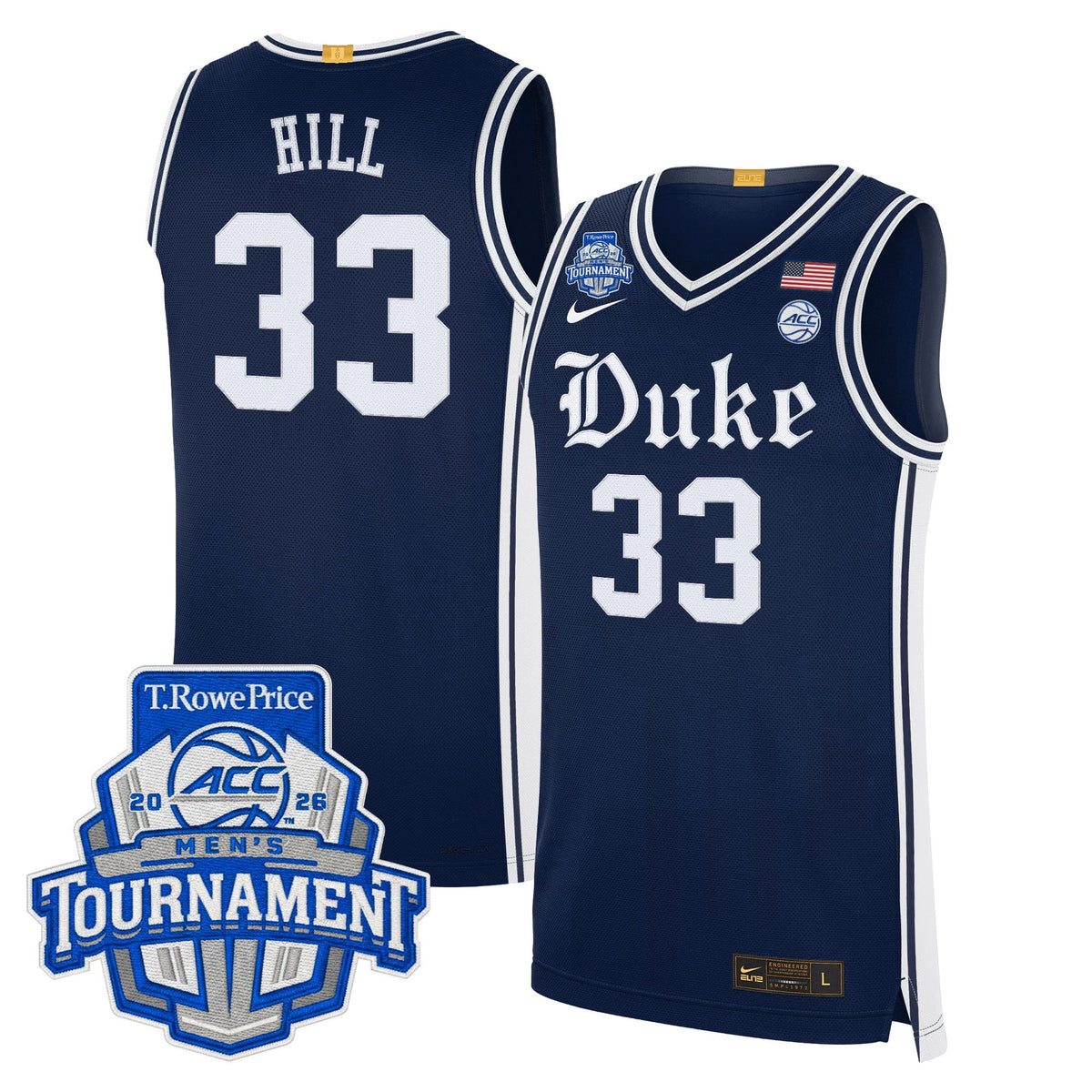 Duke Blue Devils 2026 ACC Conference Tournament Champions Basketball Jersey - All Stitched for Men product image 23,