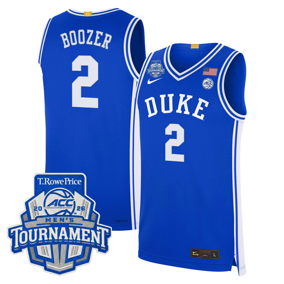 Duke Blue Devils 2026 ACC Conference Tournament Champions Basketball Jersey - All Stitched for Men product image 5, provided