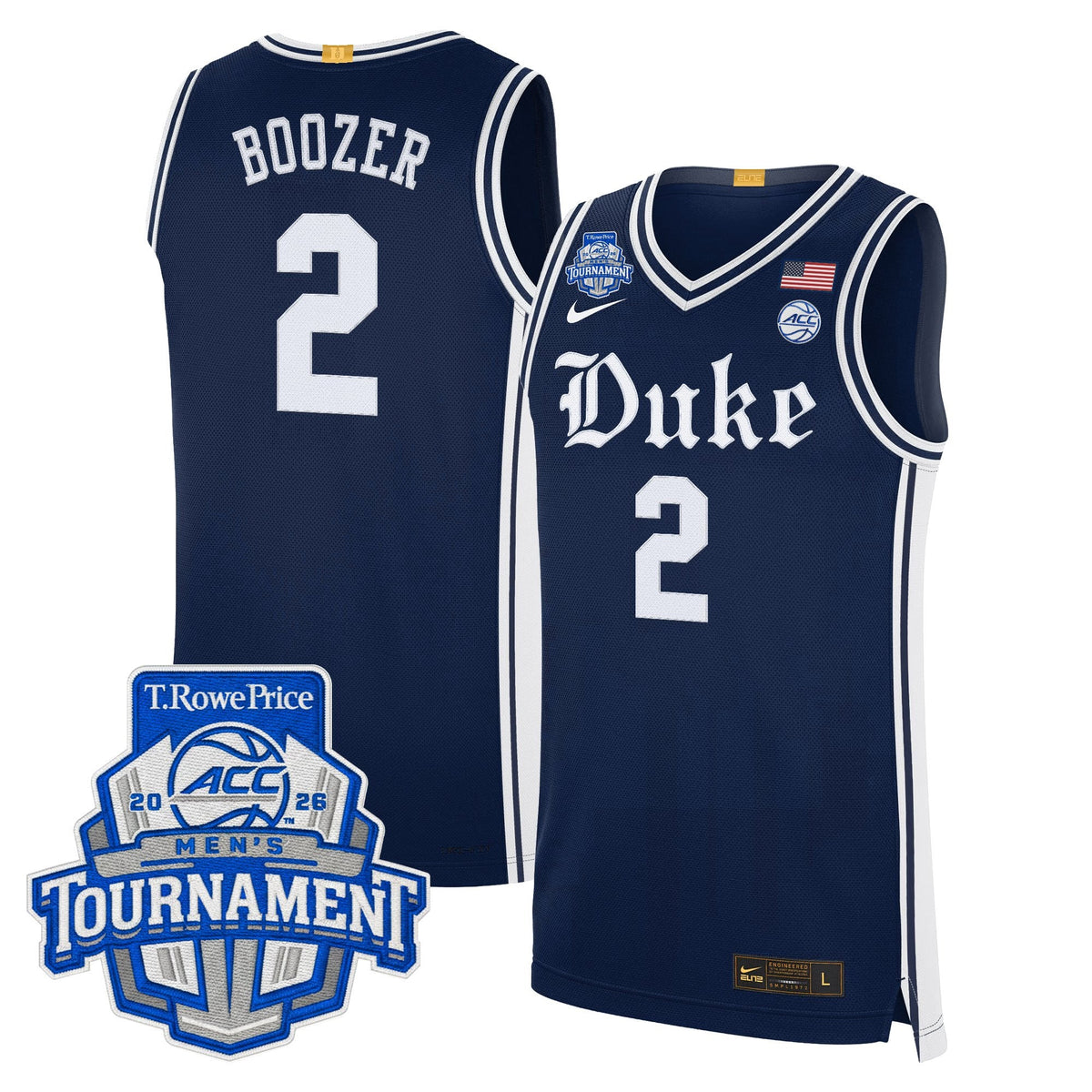 Duke Blue Devils 2026 ACC Conference Tournament Champions Basketball Jersey - All Stitched for Men product image 15,