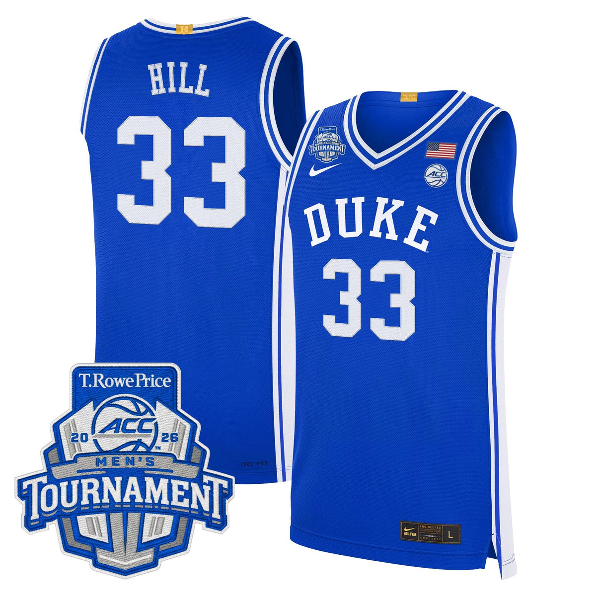 Duke Blue Devils 2026 ACC Conference Tournament Champions Basketball Jersey - All Stitched for Men product image 17,