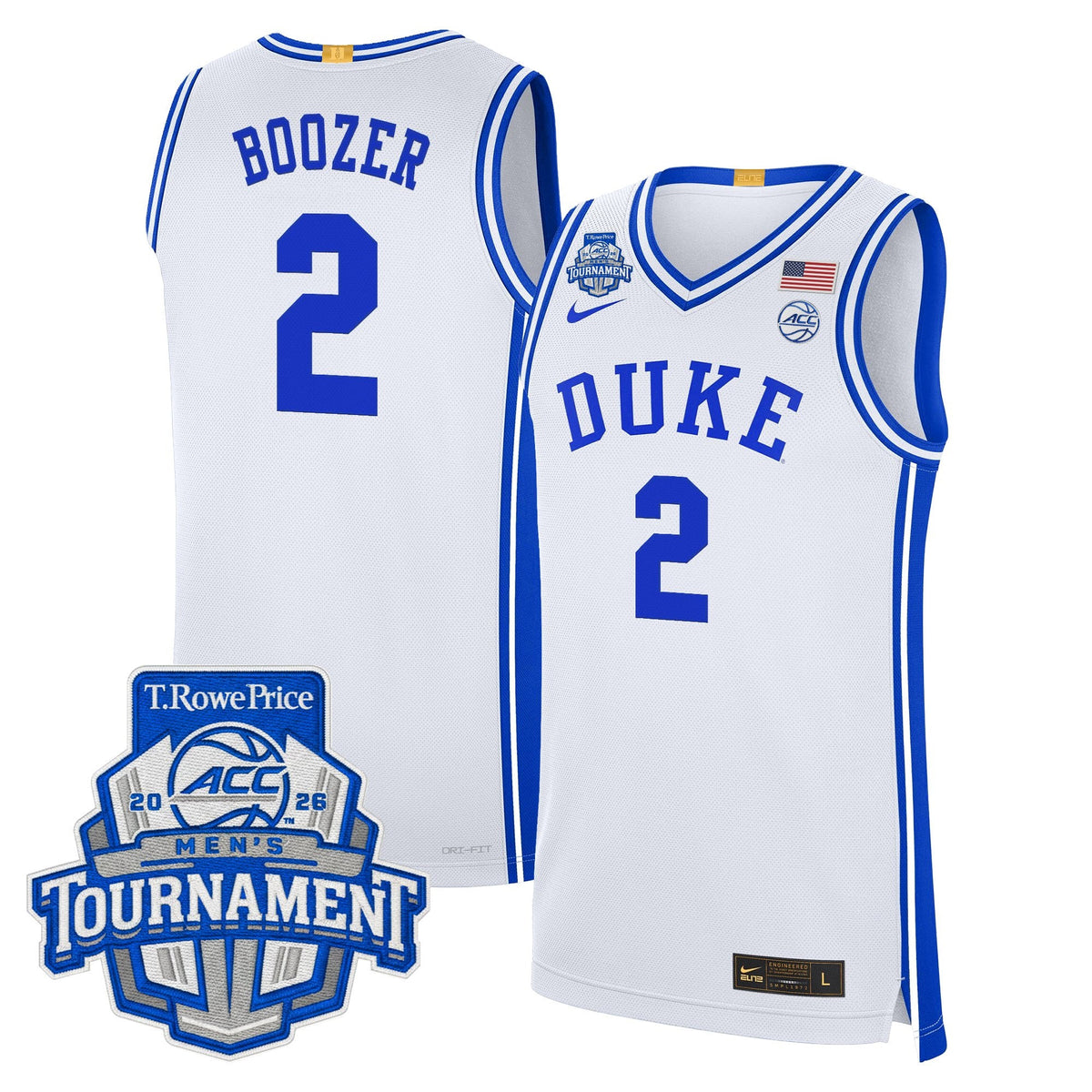 Duke Blue Devils 2026 ACC Conference Tournament Champions Basketball Jersey - All Stitched for Men product image 10,