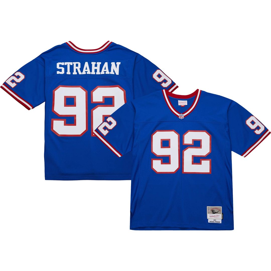 New York Giants Michael Strahan Mitchell & Ness Royal Big & product image 1