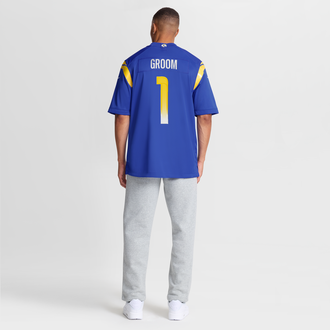 Los Angeles Rams Number 1 Groom Nike Royal Game Jersey product image 8