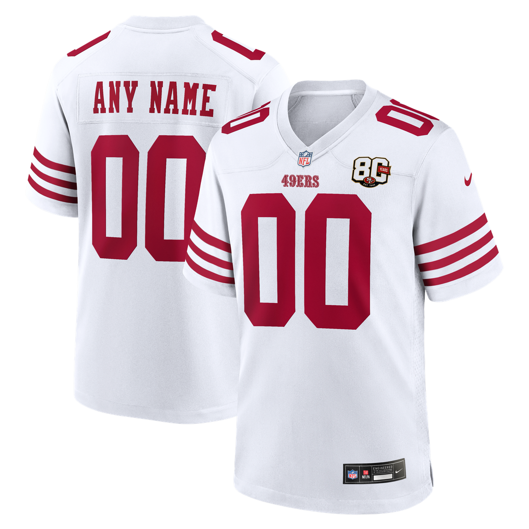 San Francisco 49ers Nike Scarlet 80th Anniversary Custom product image 17