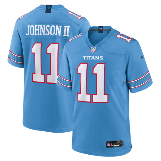 Tennessee Titans Jermaine Johnson II Nike Light Blue Game product image 1
