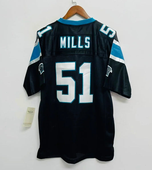 Sam Mills Carolina Panthers Official NFL Mitchell & Ness Jersey product image 1, provided for visual reference and product