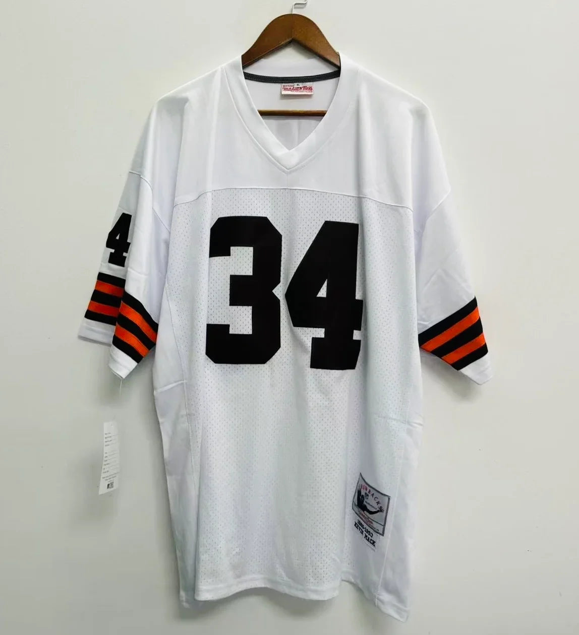 Kevin Mack Cleveland Browns Official NFL Mitchell & Ness Jersey white product image 2, provided for visual reference and