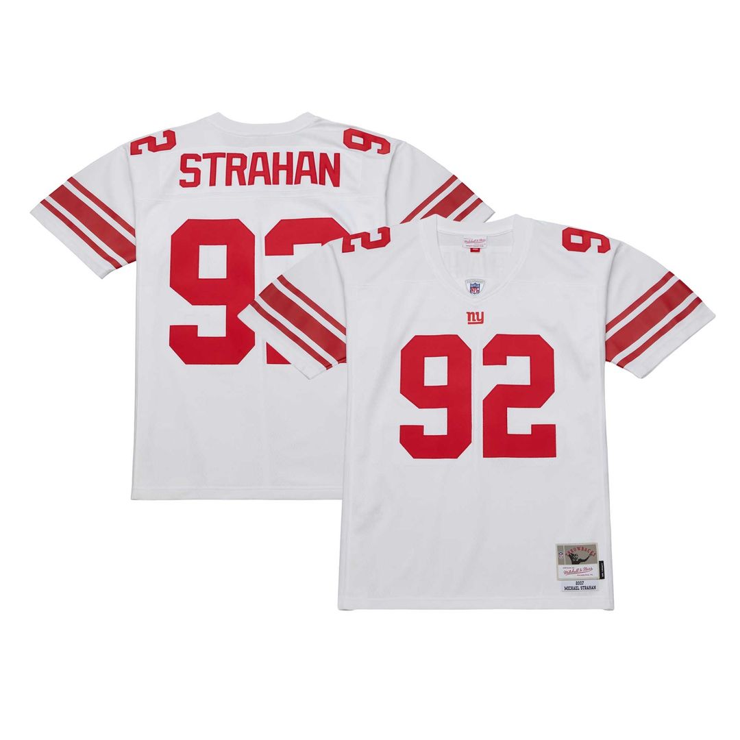New York Giants Michael Strahan Mitchell & Ness White product image 1