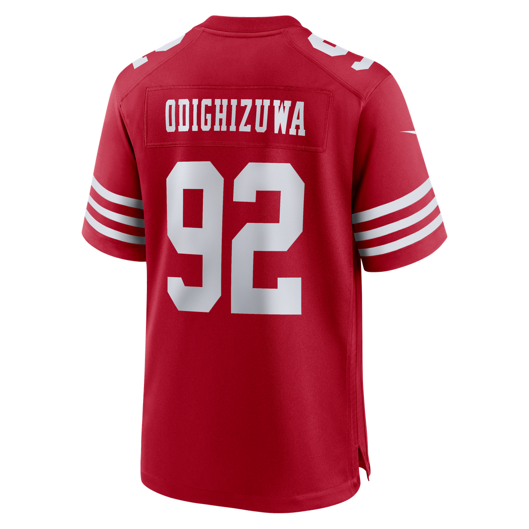 San Francisco 49ers Osa Odighizuwa Nike Scarlet Game Jersey product image 3