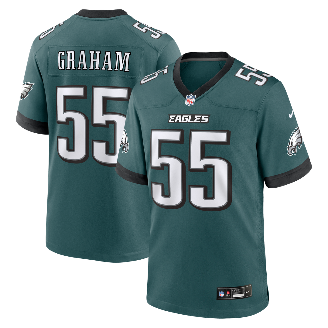 Philadelphia Eagles Brandon Graham Nike Midnight Green Game product image 1