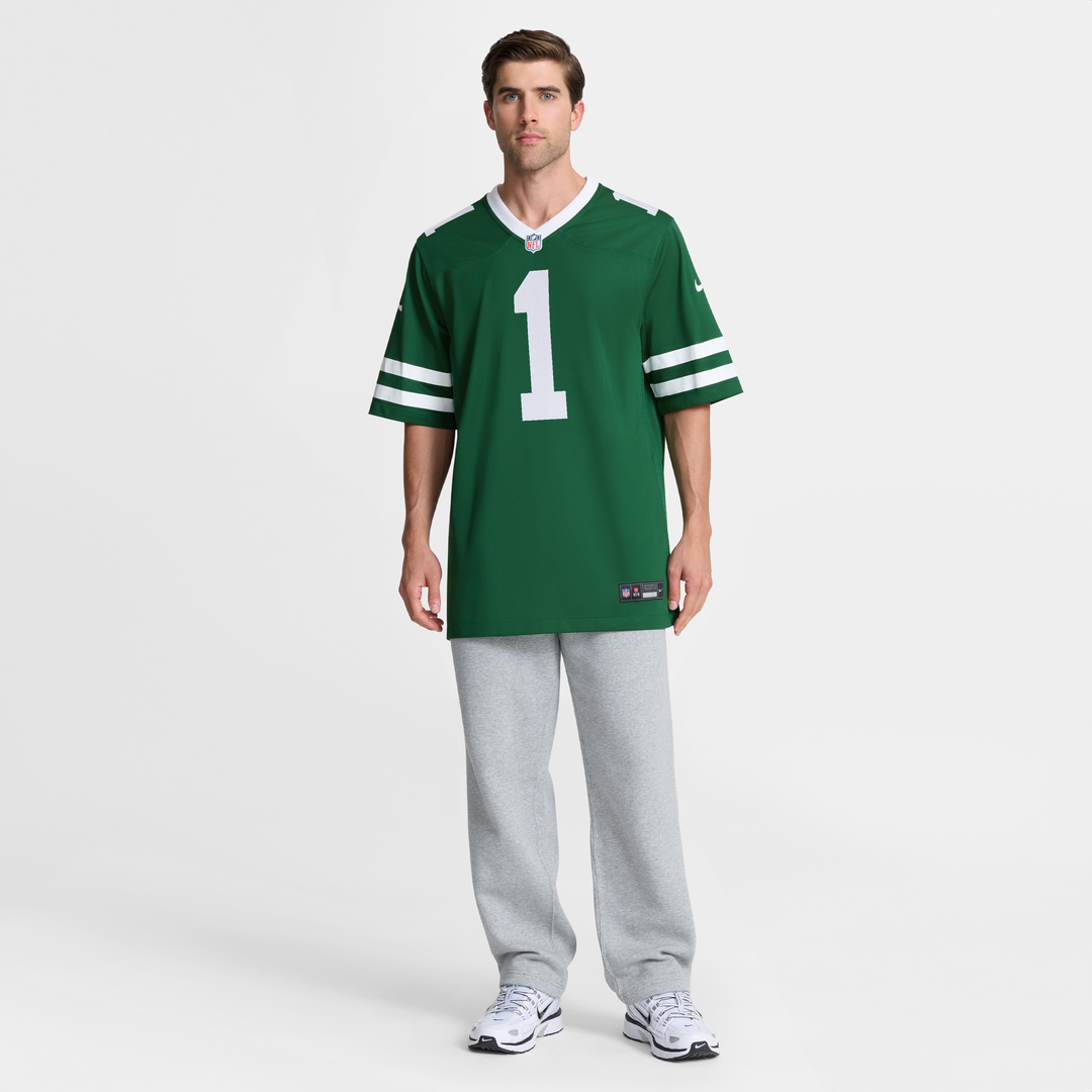 New York Jets Nike Legacy Green #1 Dad Game Jersey product image 7