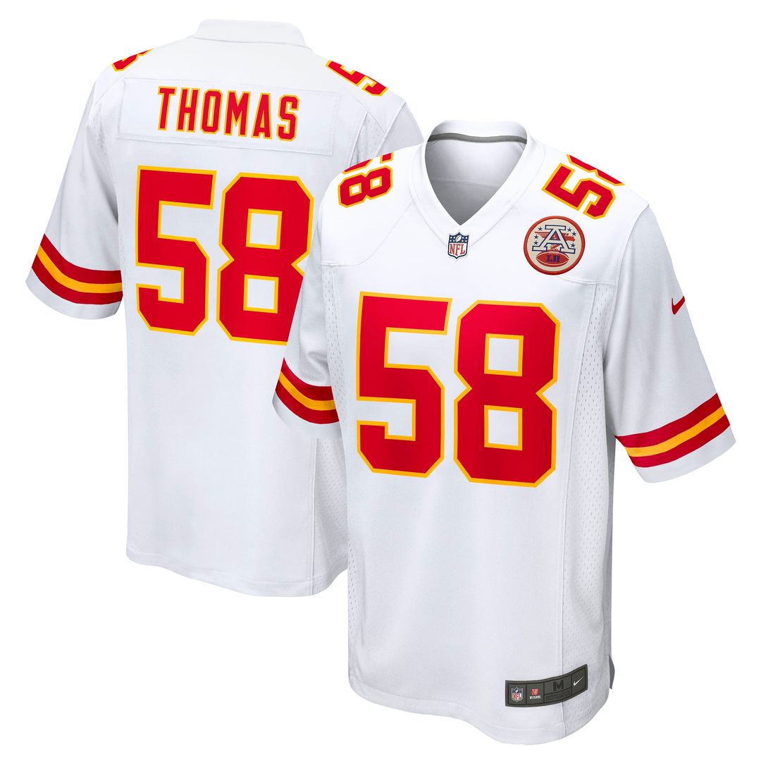 Kansas City Chiefs Derrick Thomas Nike White Retired Game product image 1