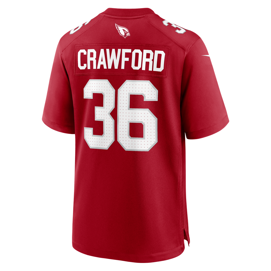 Arizona Cardinals Kitan Crawford Nike Cardinal Game Jersey product image 3