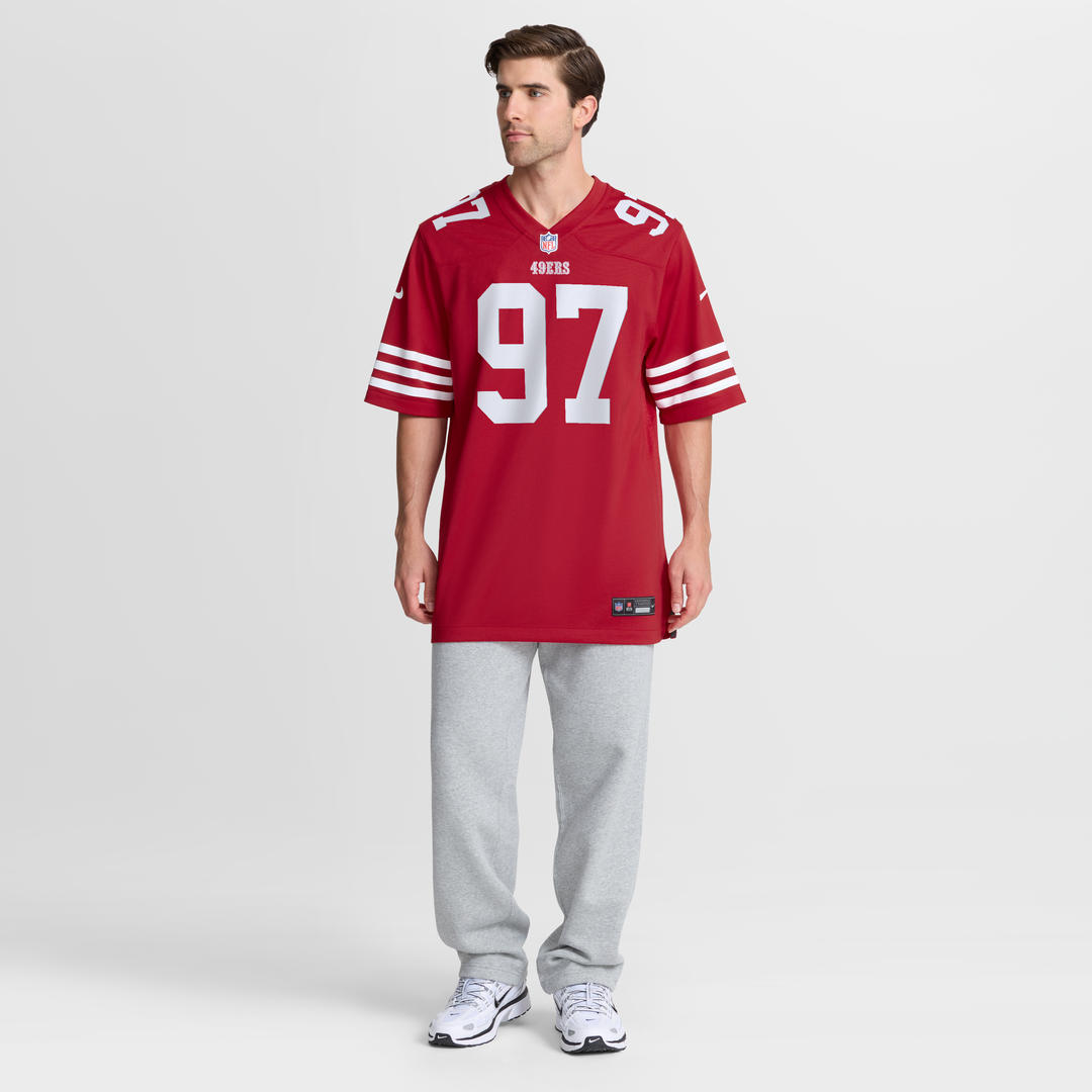 San Francisco 49ers Nick Bosa Nike Scarlet Game Jersey product image 15