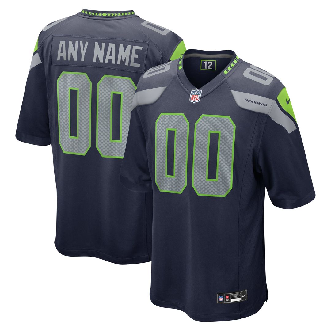 Seattle Seahawks Nike White Custom Jersey product image 7