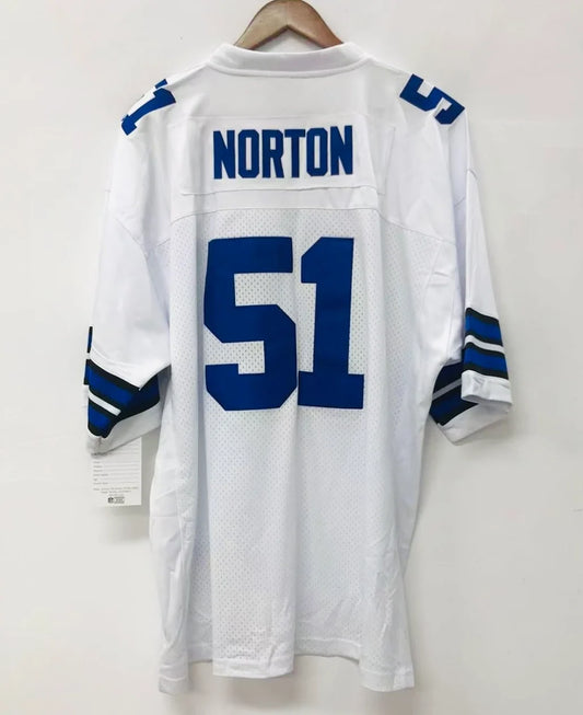 Ken Norton Jr. Dallas Cowboys Official NFL Jersey white Mitchell & Ness product image 1, provided for visual reference and