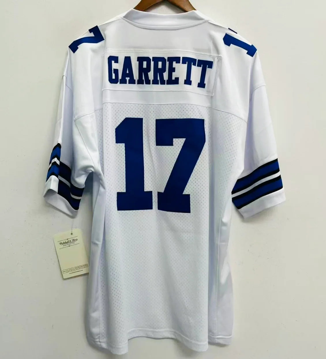 Jason Garrett Dallas Cowboys 1994 Official NFL Jersey white Mitchell & Ness product image 1, provided for visual reference