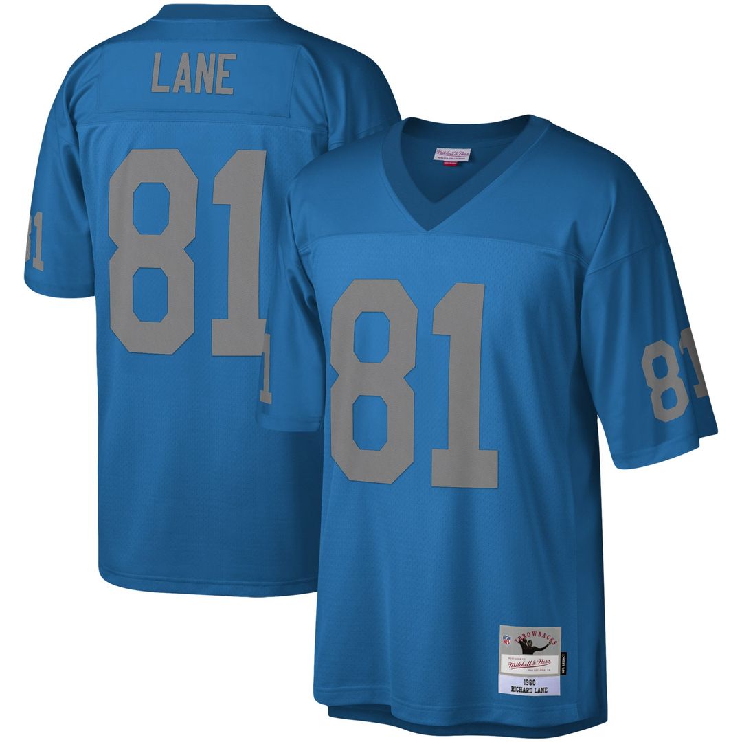 Detroit Lions Richard Lane Mitchell & Ness Blue Legacy product image 1