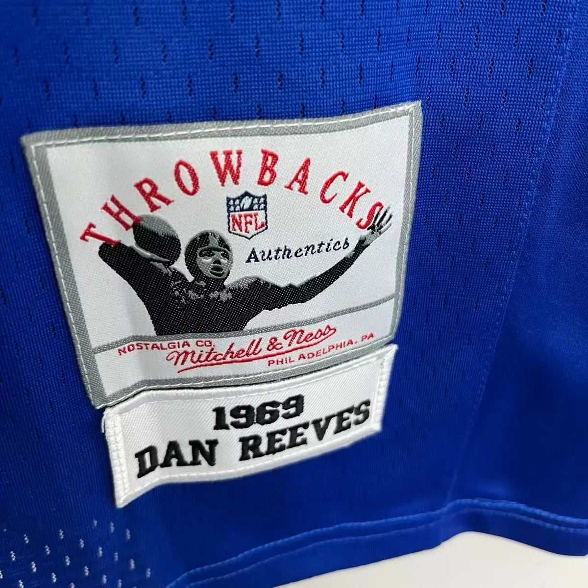 Dan Reeves Dallas Cowboys Official NFL Jersey Mitchell & Ness blue product image 3, provided for visual reference and