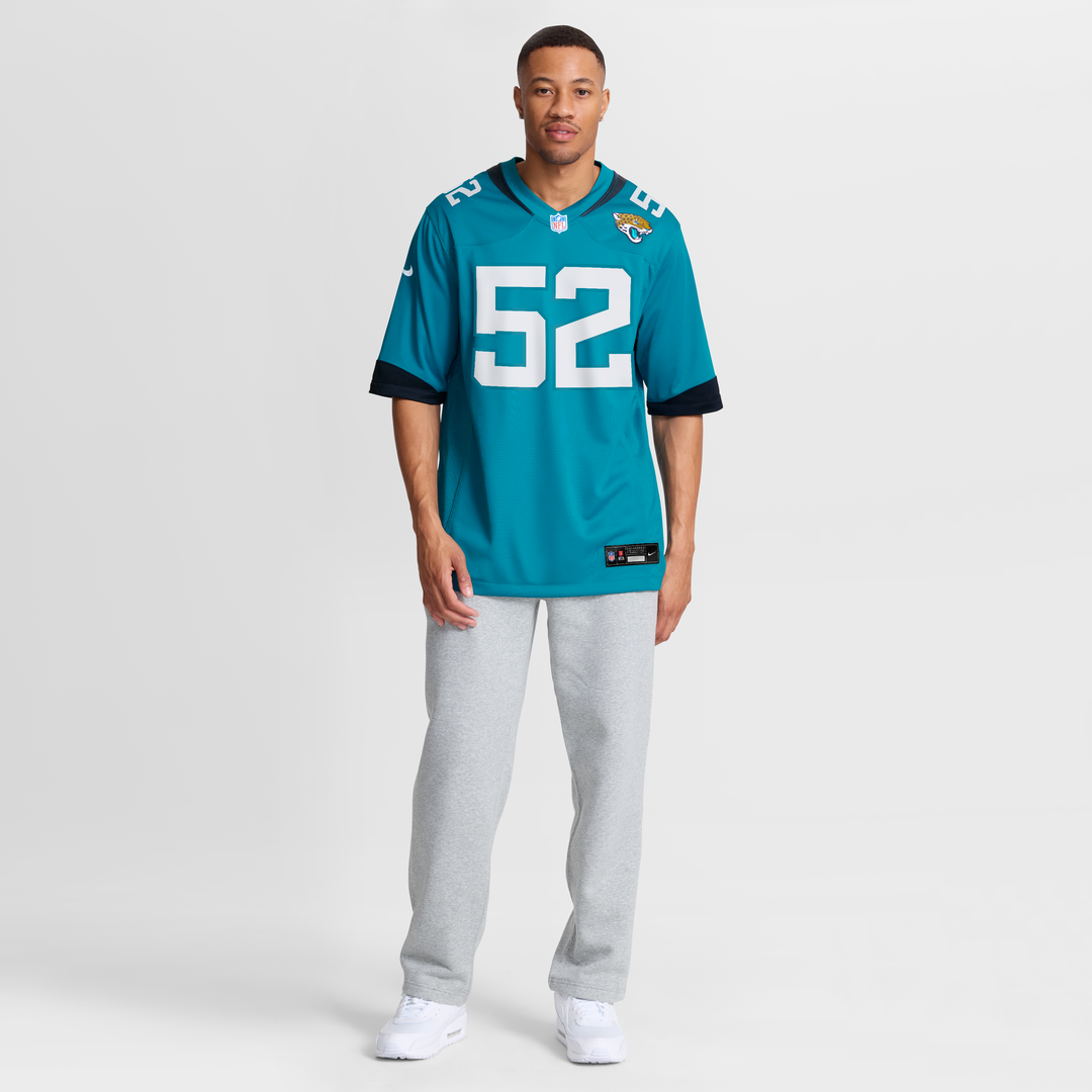 Jacksonville Jaguars DaVon Hamilton Nike Teal Game Jersey product image 15