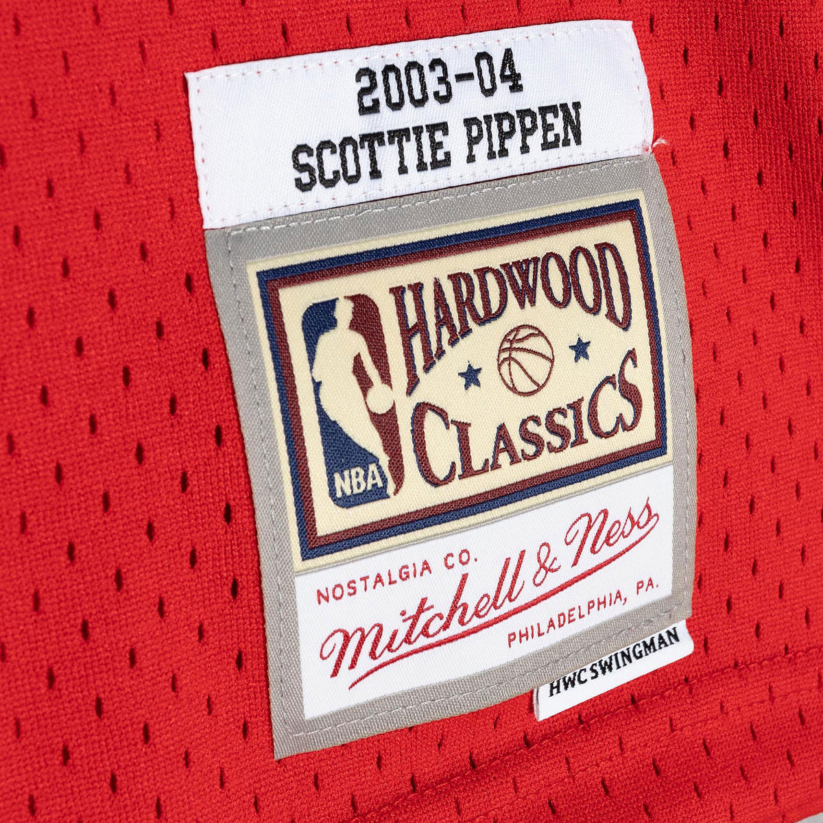 Scottie Pippen Chicago Bulls 2003/04 Hardwood Classics Jersey - Red product image 3, provided for visual reference and