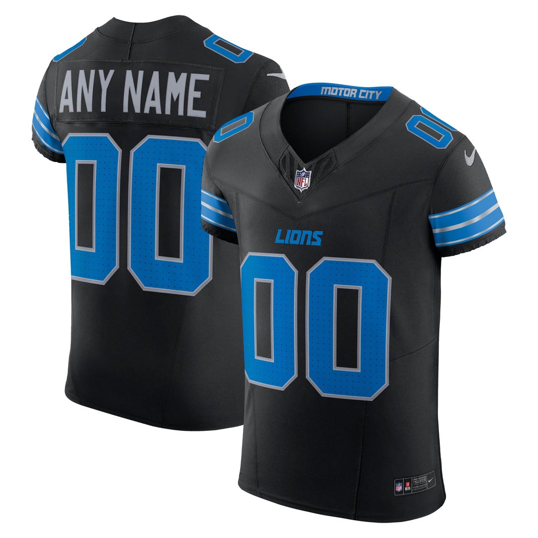 Detroit Lions Nike Black Alternate Vapor FUSE Elite Custom product image 1