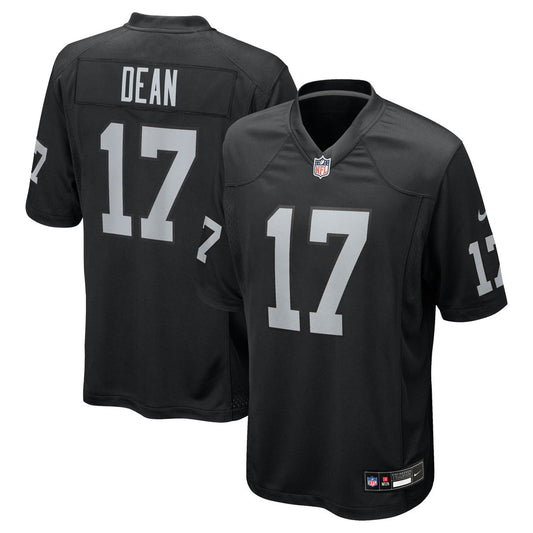 Las Vegas Raiders Nakobe Dean Nike Black Game Jersey product image 1