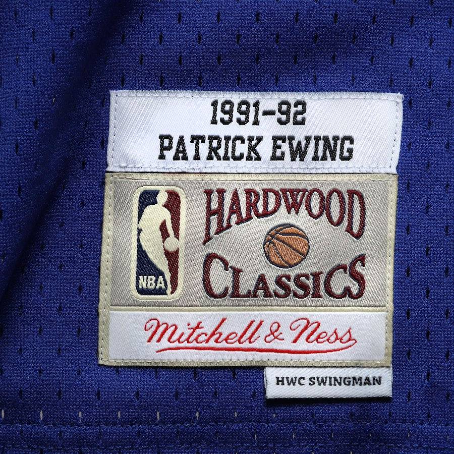 Patrick Ewing New York Knicks 1991/92 Hardwood Classics Jersey - Blue product image 2, provided for visual reference and