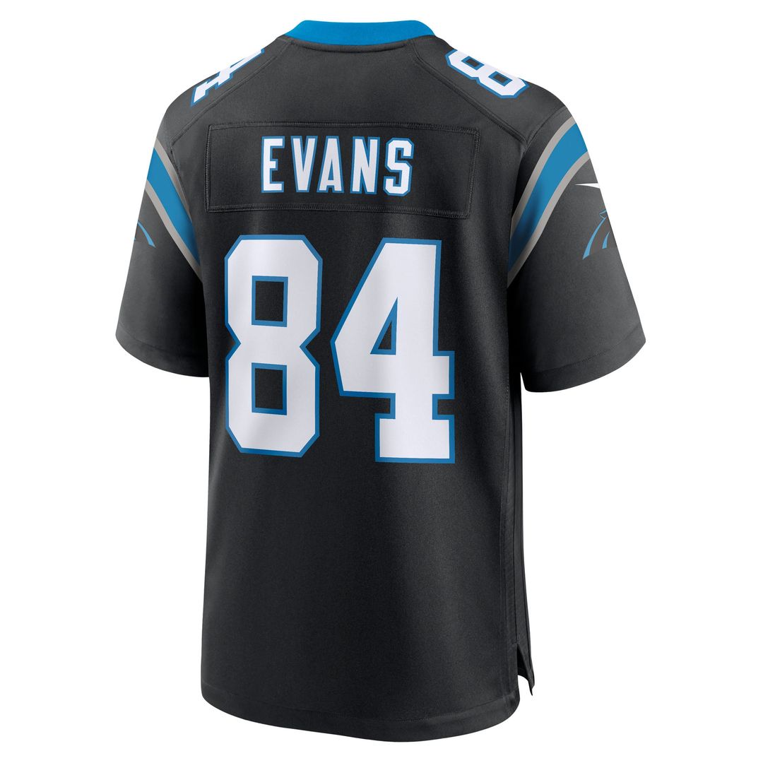 Carolina Panthers Mitchell Evans Nike Black Game Jersey product image 3